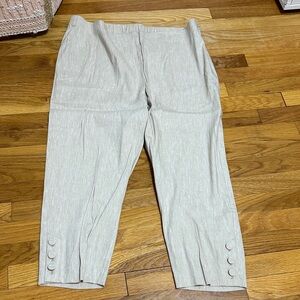 J. Jill Linen Stretch Pant in beige